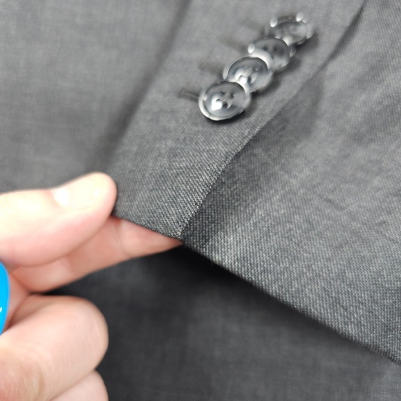 Suitsupply Jacket Mens 34 Gray VITALE BARBERIS CANONICO Napoli Int Blazer Sport - Picture 3 of 16